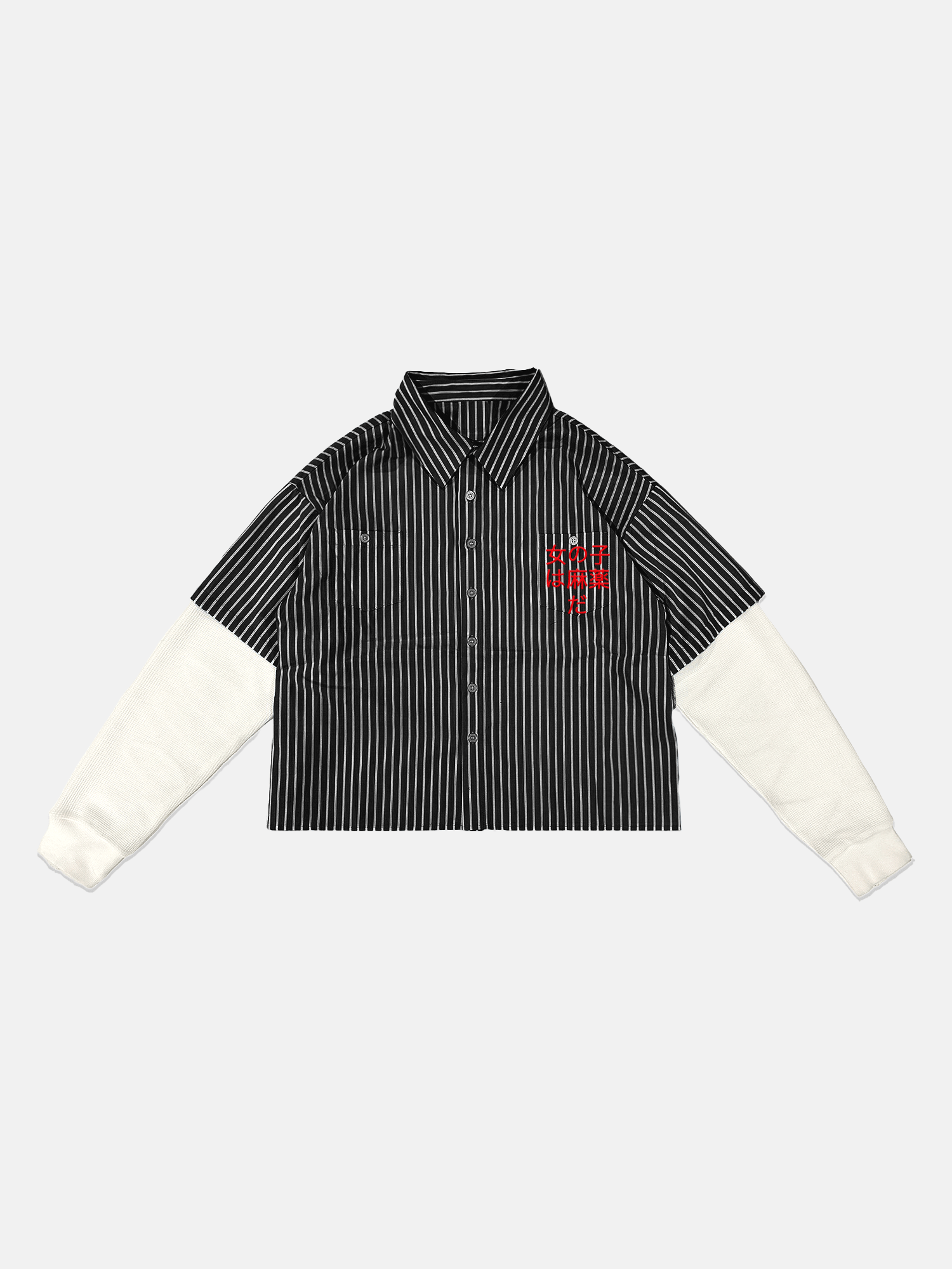 Image of GIRLS ARE DRUGS® JAPANESE WORK SHIRT  - BLACK