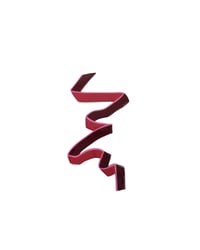 Image 1 of Petite Ribbon No.5 Original Ruby