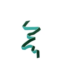 Image 1 of Petite Ribbon No.5 Original Emerald