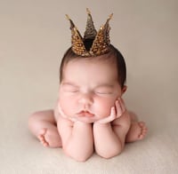 Image 1 of Newborn/toddler beaded crown OOAK