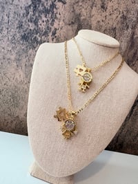 Image 2 of Autism boy or girl gold laminated necklace 