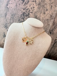 Autism virgin with boy gold laminated necklace 