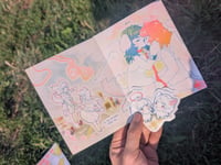 Image 3 of all dogs go to heaven 3 color risograph zine
