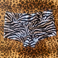 Image 2 of ⋆˖⁺‧₊☽zebra booty shorts various sizes☾₊‧⁺˖⋆