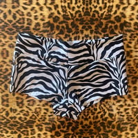 Image 1 of ⋆˖⁺‧₊☽zebra booty shorts various sizes☾₊‧⁺˖⋆