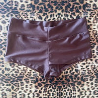 Image 1 of ⋆˖⁺‧₊☽brown booty shorts various sizes☾₊‧⁺˖⋆