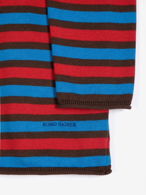 Image of 1-Chaqueta rayas Striped cotton cardigan