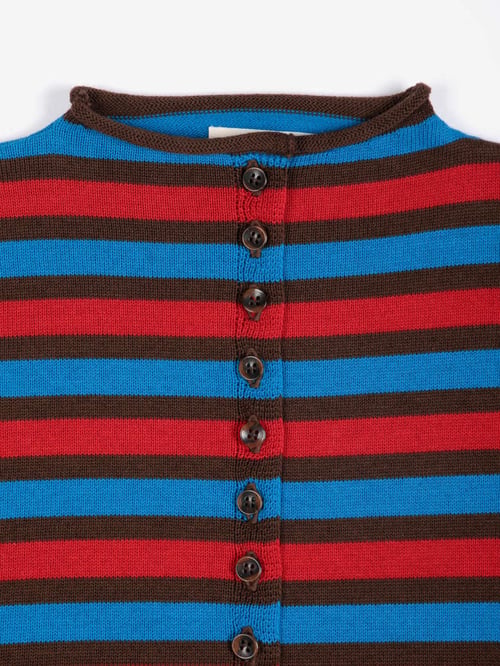 Image of 1-Chaqueta rayas Striped cotton cardigan