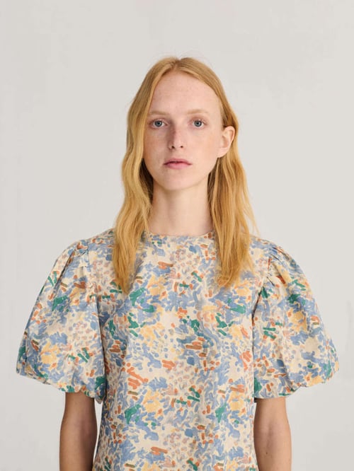 Image of 3-Vestido corto Dreamlike all over short dress