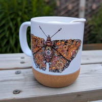 Image 1 of Steampunk Butterfly Mug with Cork Base
