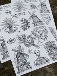 Image 1 of NOR–FOLK Print by Stone Wizard A3