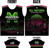 Image 2 of Pre Order - Maven Glove Balm – Tampa Heat Neon Performance Jersey