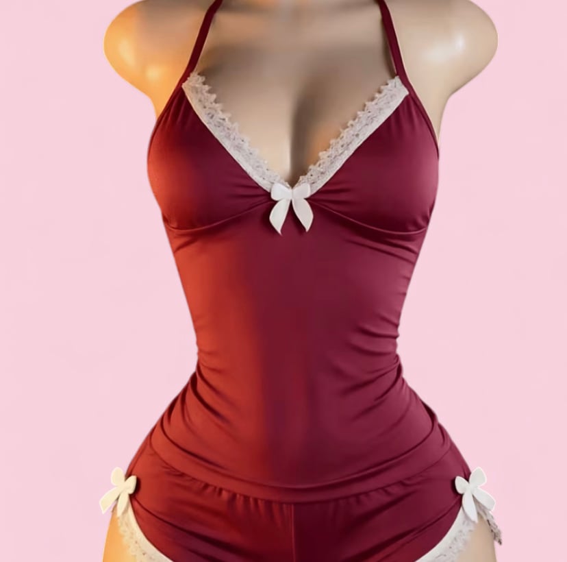 Image of 2pcs Set Lingerie shorts set  
