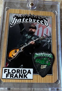 Image 2 of CHICAGO ( THE RUMBLE FEST) STAGE PLAYED PICK/ CARD COMBO