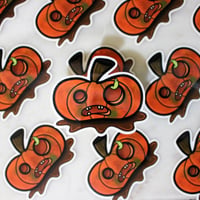 Image 1 of Rotten Zombie Pumpkin (with Worm!)