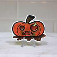 Image 2 of Rotten Zombie Pumpkin (with Worm!)