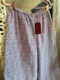Image 2 of Lace Hem Pants Purple Floral, Small