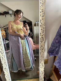 Image 4 of Lace Hem Pants Purple Floral, Small