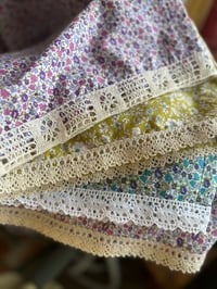 Image 5 of Lace Hem Pants Blue Floral, Large