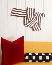 Image 3 of Classic Knot Ribbon Print in Walnut