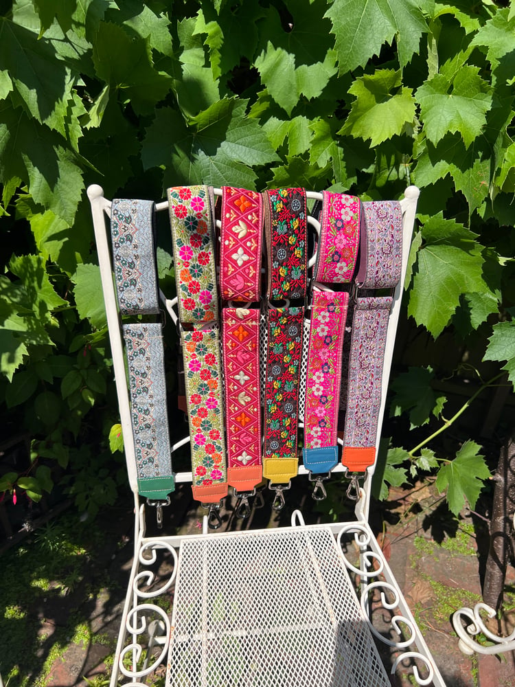 Image of Embroidered Bag Straps