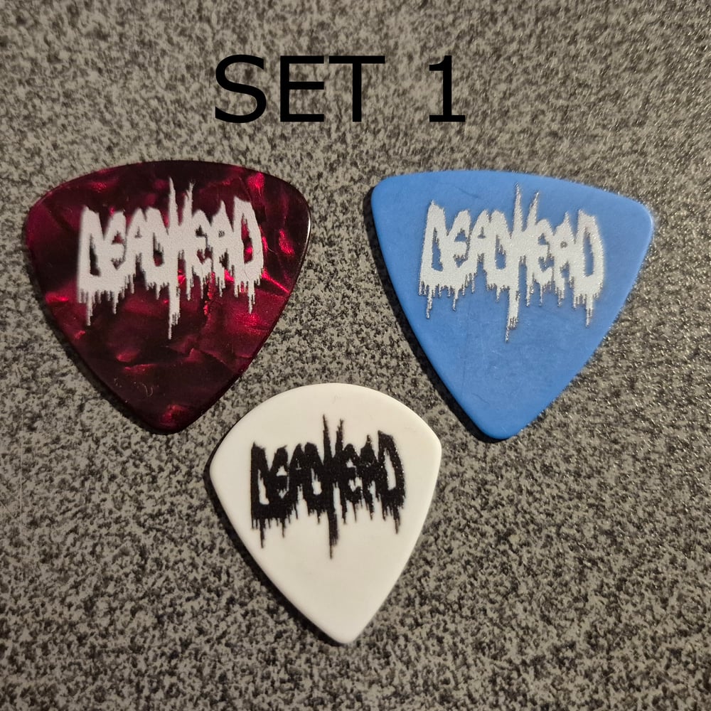 Dead Head guitar picks - set of 3