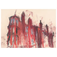 Image 1 of Tenement on the corner of Hyndland Road & North Gardner Street - Soft pastels and Charcoal on Paper 