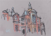 Image 2 of Partick Burgh Hall - Charcoal and Soft Pastels on Paper 