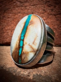 Image 2 of WL&A Handmade Old Style Heavy Ingot High Grade Royston Ribbon Lane Splitter Ring - Size 11