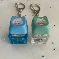 Image 2 of Phainon and Anaxa Light-Up Fidget Keycap Keychain