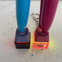 Image 3 of Flins and Durin Light-Up Fidget Keycap Keychain