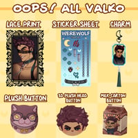 Image 1 of Valko Merch (Prints, Stickers, Charms, and Buttons)