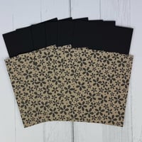 Image 5 of Black and Tan Fall Floral Card Making Kit for Adults to DIY 6 Autumn Flower Cards