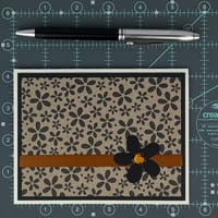Image 8 of Black and Tan Fall Floral Card Making Kit for Adults to DIY 6 Autumn Flower Cards