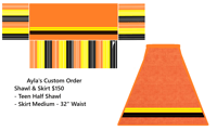 Ayla's Custom Order Skirt/Shawl