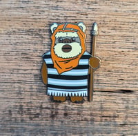 Image 1 of Sarape Ewok Enamel Pin