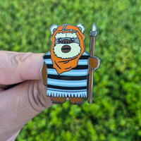 Image 5 of Sarape Ewok Enamel Pin