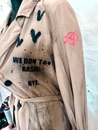 Image 10 of LIBERATE yoUrself 🍒  ¥ UPCYCLED  ¥ UNISEX ¥ VINTAGE TRENCHCOAT ¥ IBIZA¥ HANDPAI...