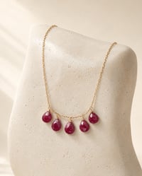 Five-Stone Ruby Necklace