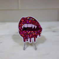 Image 2 of Vampire Kiss Glitter Sticker