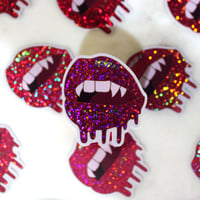 Image 1 of Vampire Kiss Glitter Sticker