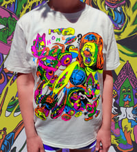 Image 1 of T-SHIRT 4 COLOUR FLUOR SILKSCREEN
