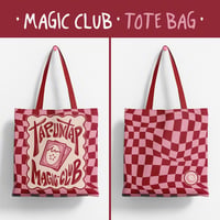 Image 3 of Tote bag - MAGIC CLUB (Granate)