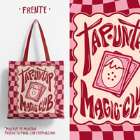 Image 1 of Tote bag - MAGIC CLUB (Granate)