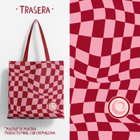 Image 2 of Tote bag - MAGIC CLUB (Granate)