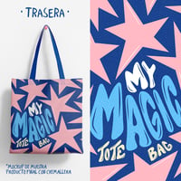 Image 2 of Tote bag - Be Magic (rosa)