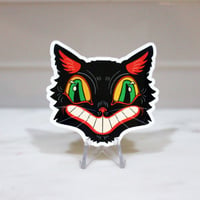Image 2 of Vintage Inspired Halloween Black Cat