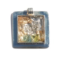 Square Bezel 1.25"  Arkansas Quartz / Apatite / Peridot  - 89
