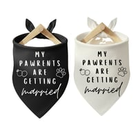 Image 1 of Handcrafted My Pawrents Are Getting Married Pet Bandana