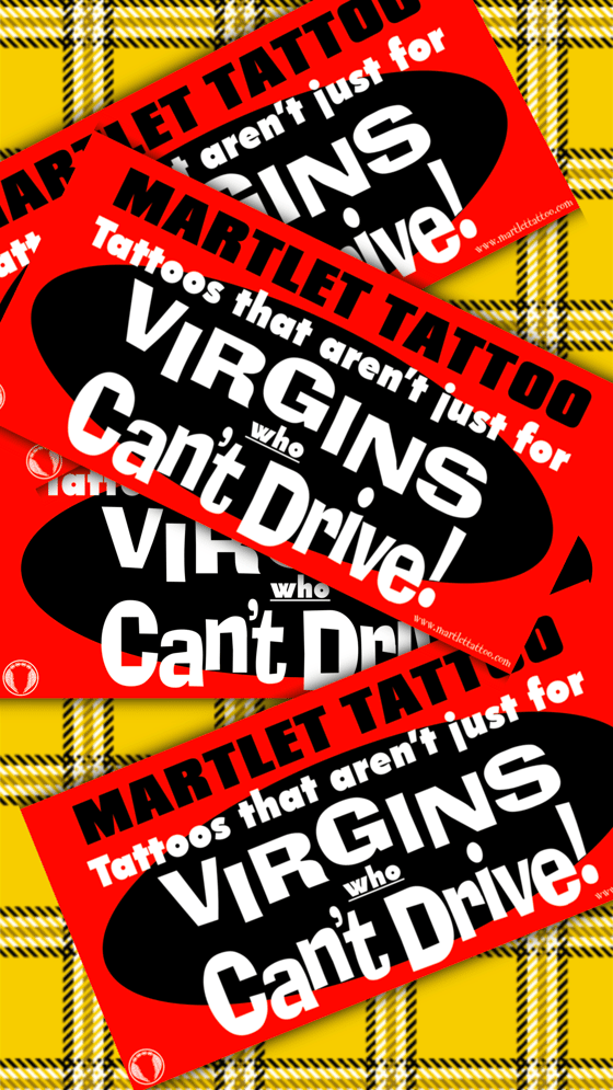 Image of VIRGIN BUMPER STICKER